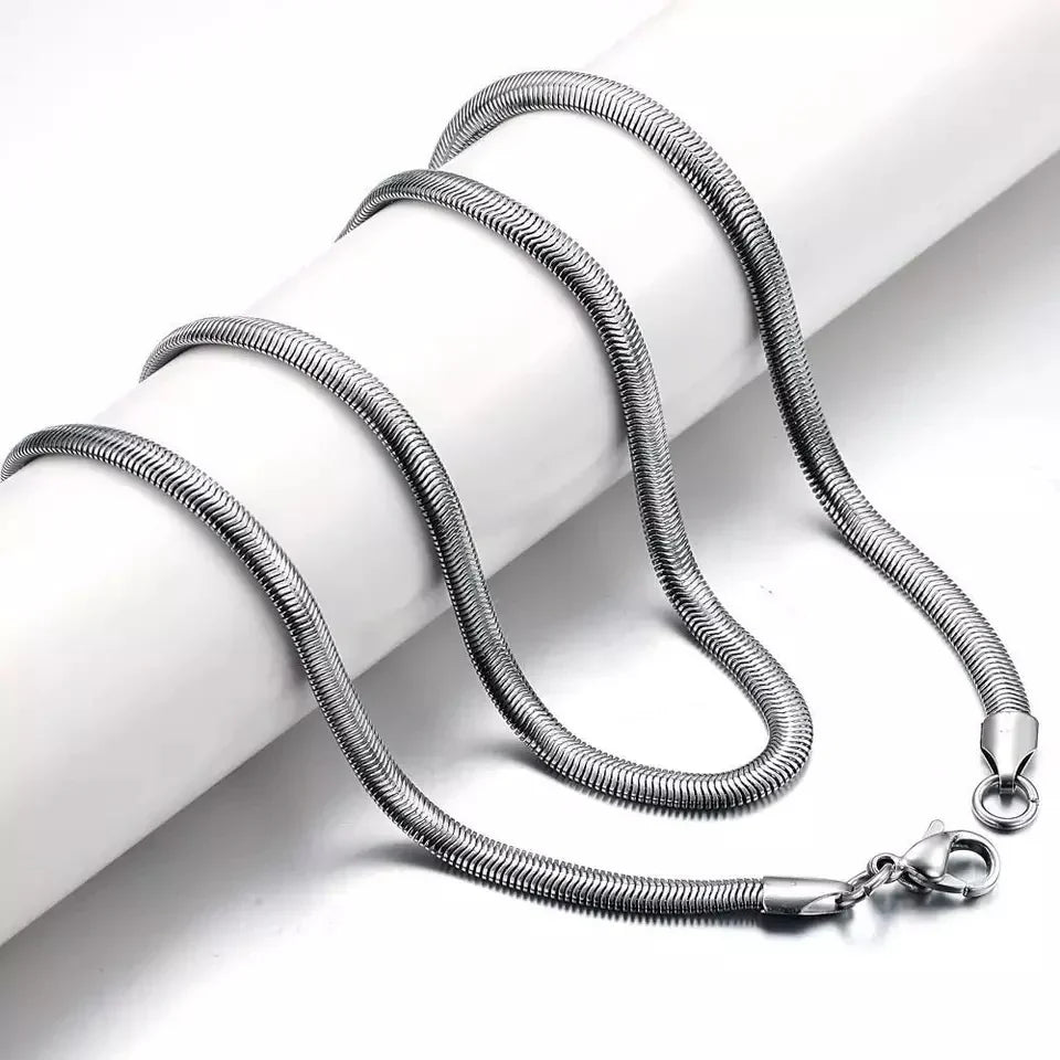 Italian Snake Chain Silver Bracelet